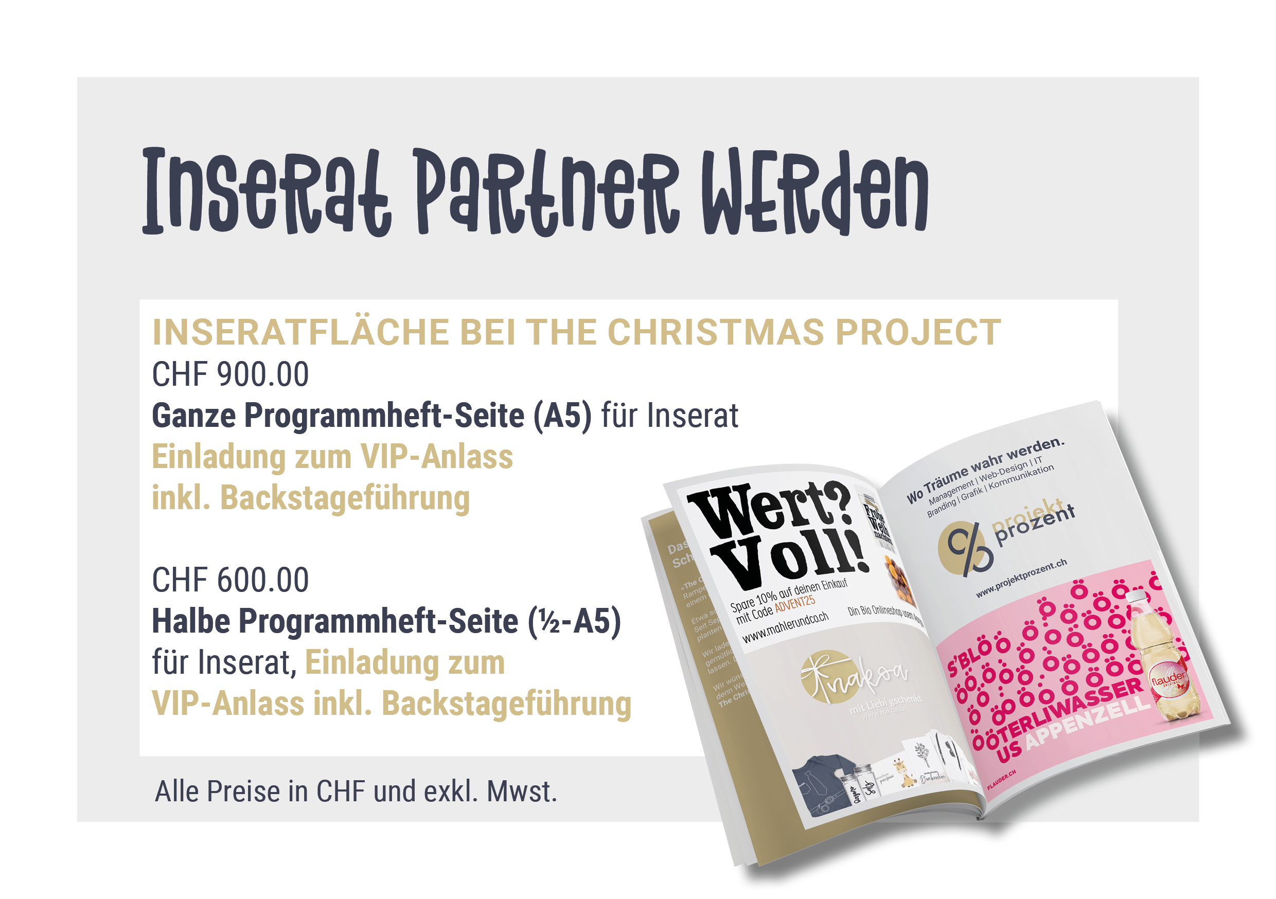 Exklusive Inseratfläche kaufen